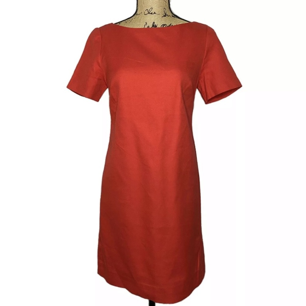 Maeve Anthropologie Red Short‎ Sleeve Bow Dress